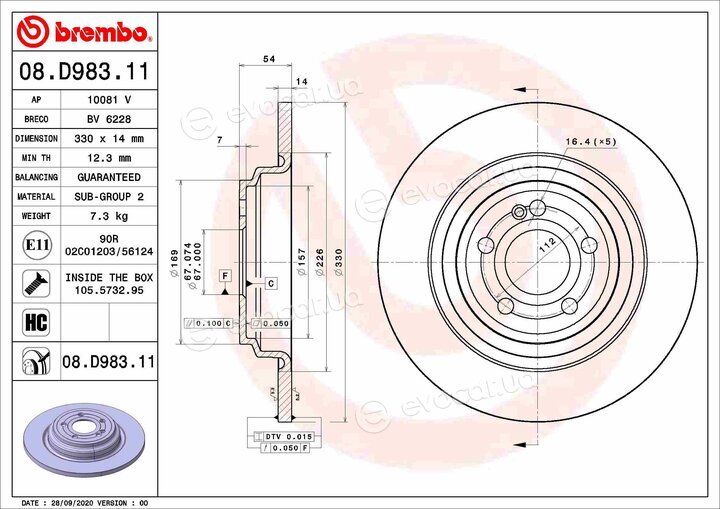 Brembo 08.D983.11