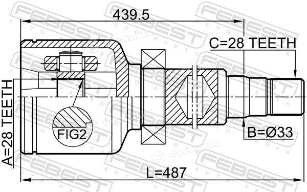 Febest 2111-AWF21RH