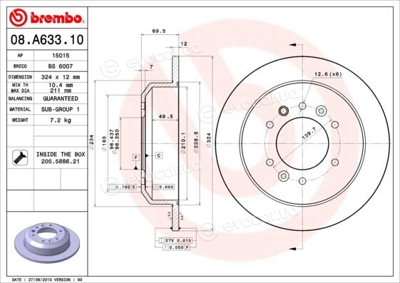 Brembo 08.A633.10
