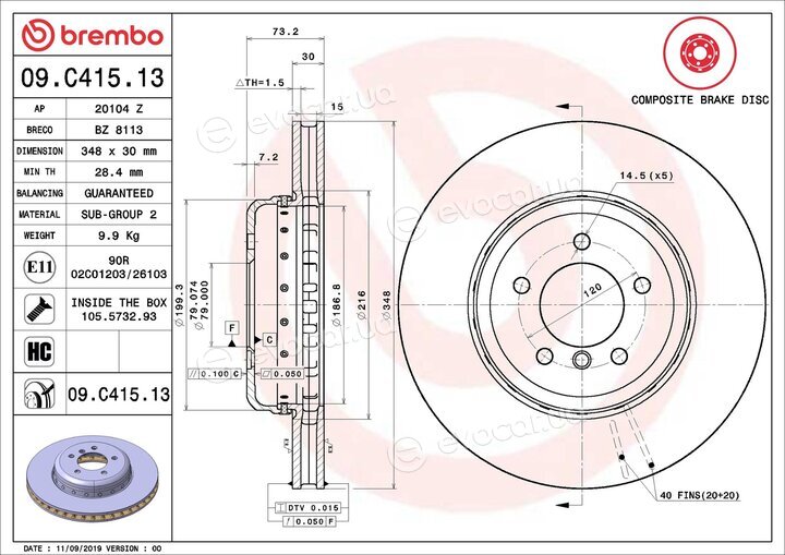 Brembo 09.C415.13