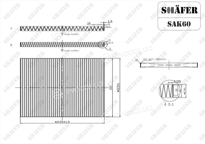 Shafer SAK60