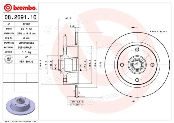 Brembo 08.2691.10