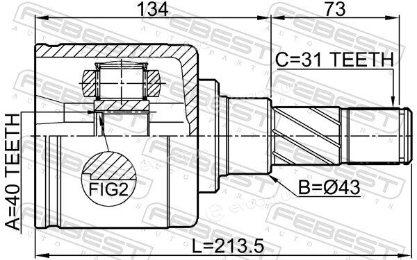 Febest 0211-Y62AT