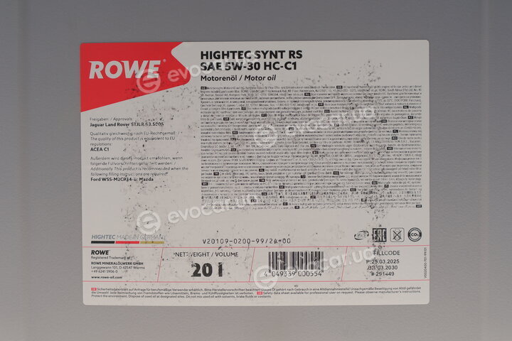 Rowe 20109-0200-99