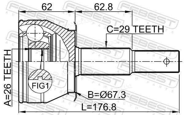Febest 0210-R51AT