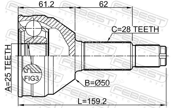 Febest 1510-B11