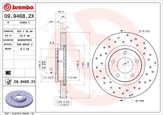 Brembo 09.9468.2X