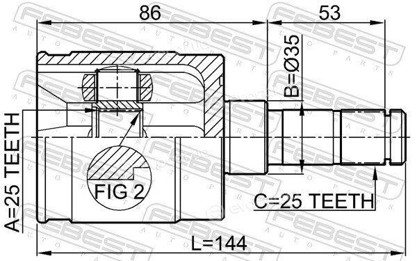 Febest 0311-GDRH