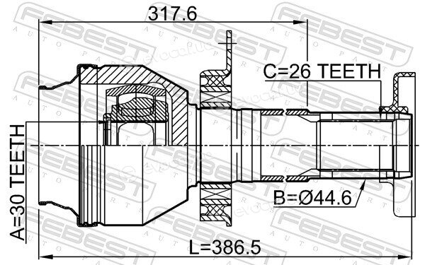 Febest 2311-T5MT6RH