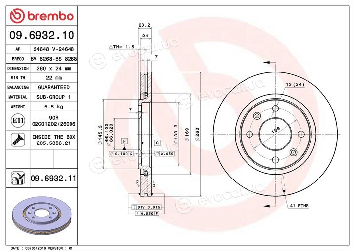 Brembo 09.6932.11