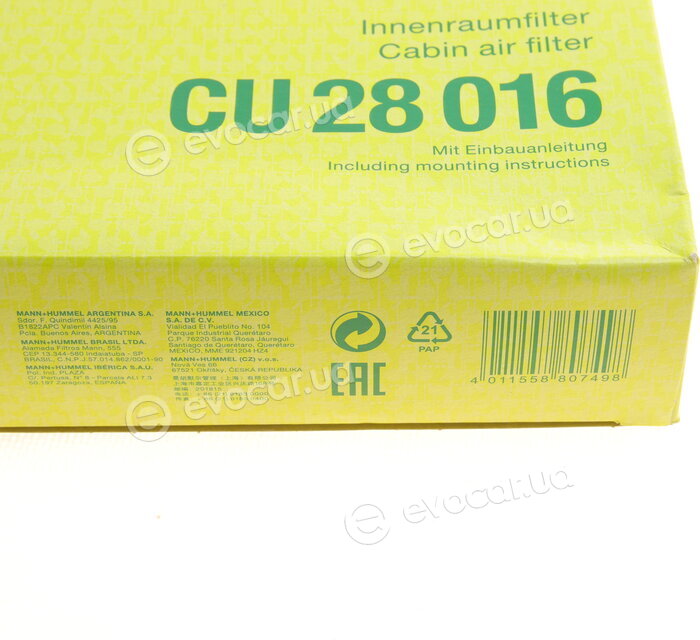 Mann CU 28 016
