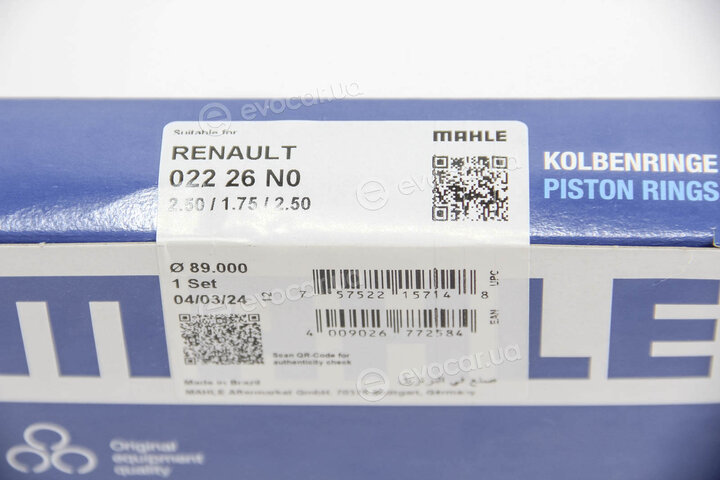 Mahle 022 26 N0