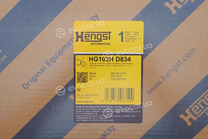 Hengst HG103H D834