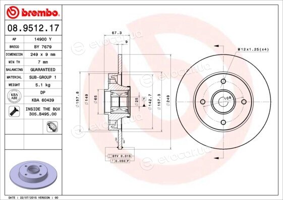 Brembo 08.9512.17