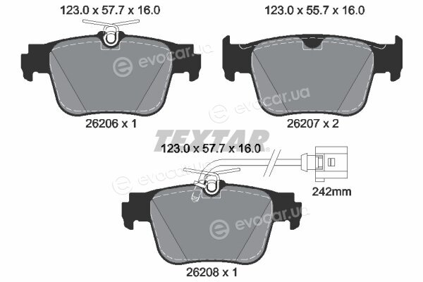 Textar 2620603