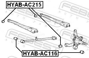 Febest HYAB-AC215