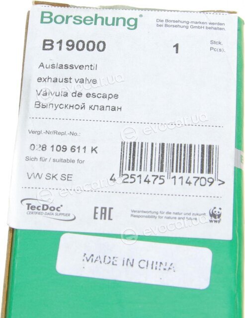 Borsehung B19000