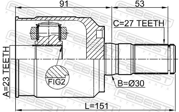 Febest 2211-SOULB2