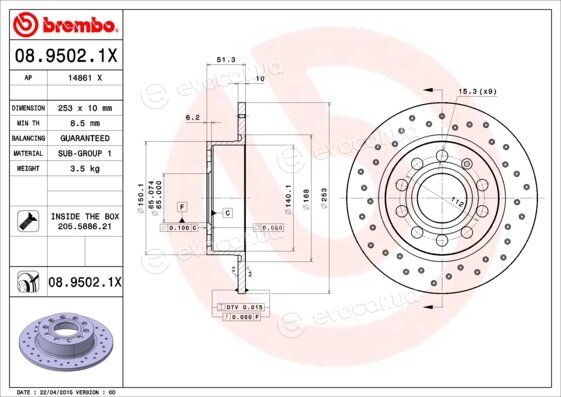 Brembo 08.9502.1X