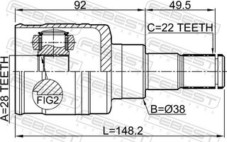 Febest 0711-RS413ATLH