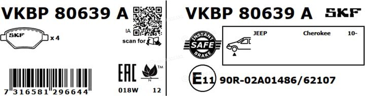 SKF VKBP 80639 A