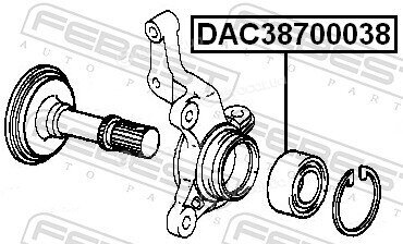 Febest DAC38700038