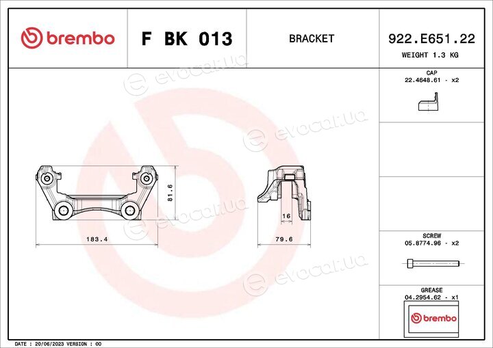 Brembo F BK 013