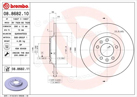 Brembo 08.8682.10