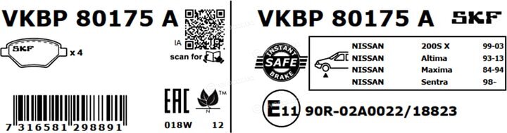 SKF VKBP 80175 A