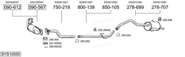 Bosal SYS10550