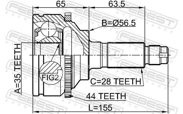 Febest 0510-MPVLW3A44