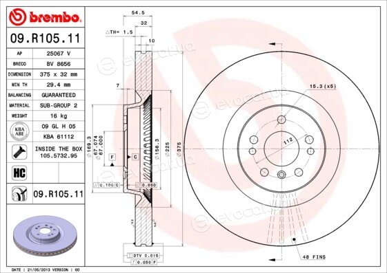 Brembo 09.R105.11