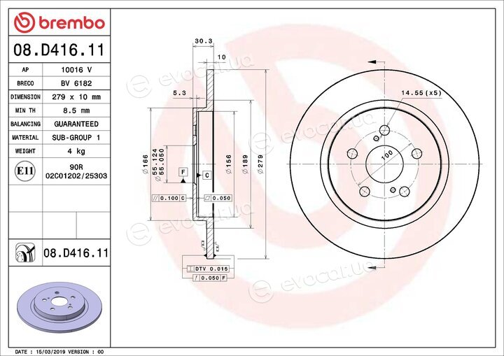 Brembo 08.D416.11