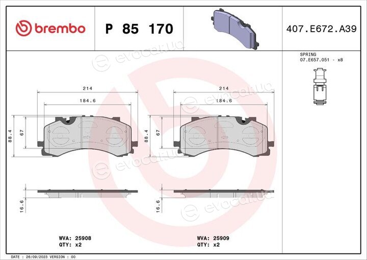 Brembo P 85 170