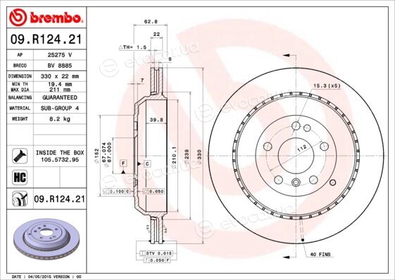 Brembo 09.R124.21