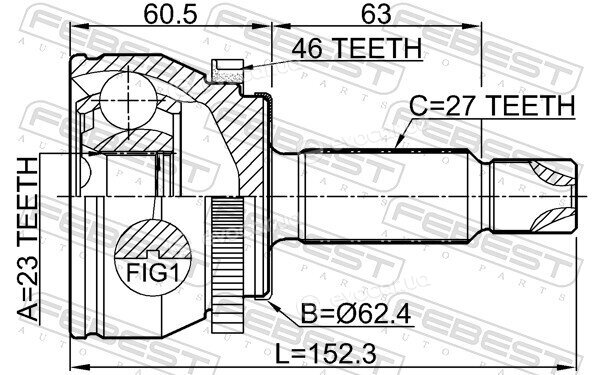 Febest 2210-SOULB2A46