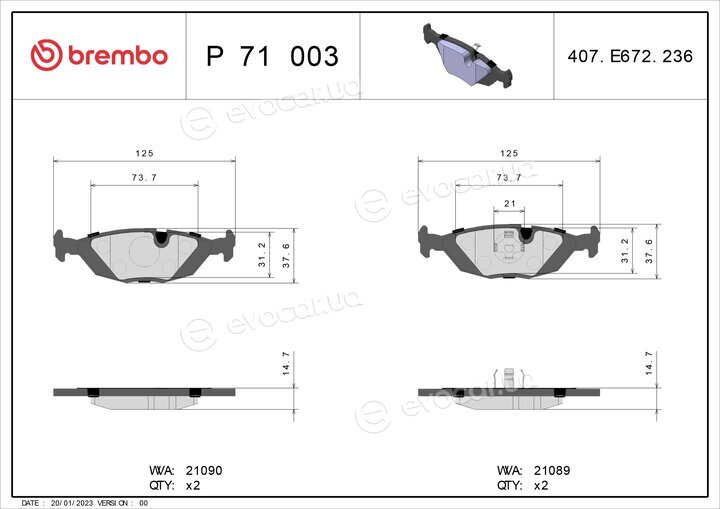 Brembo P 71 003