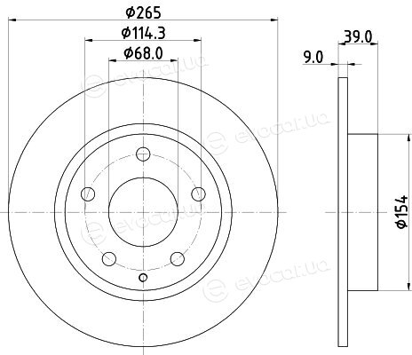 Hella Pagid 8DD 355 120-461