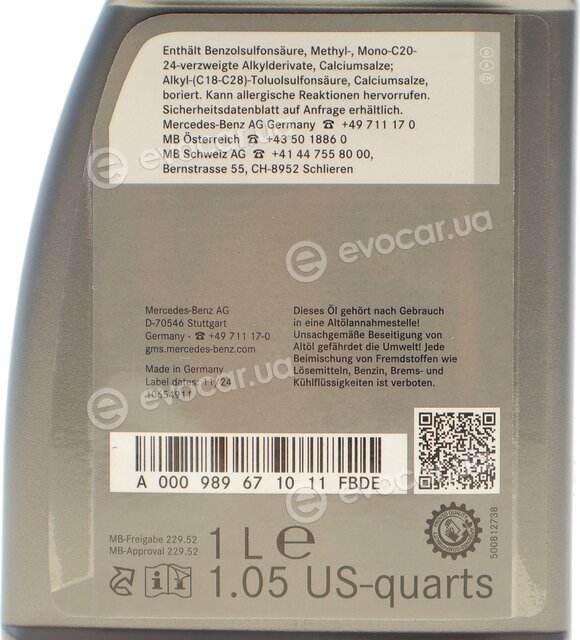 Mercedes-Benz 000989671011FBDE