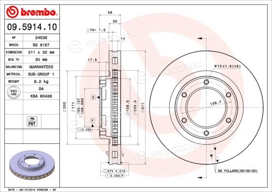 Brembo 09.5914.10