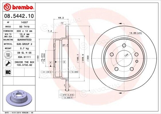 Brembo 08.5442.10