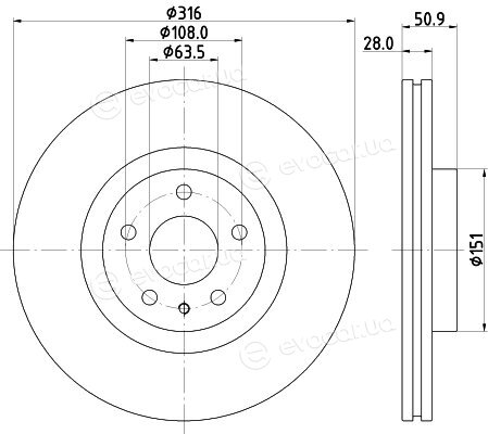 Hella Pagid 8DD 355 132-421