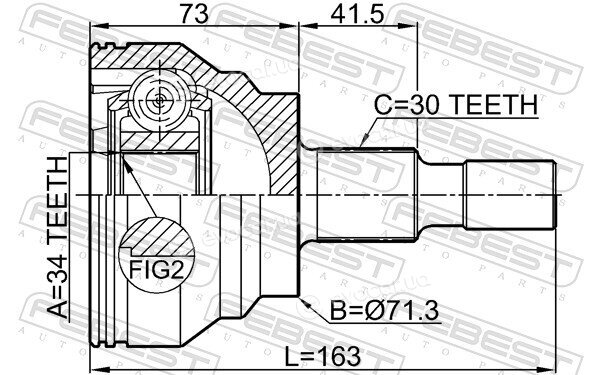 Febest 1610-164R