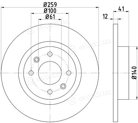 Hella Pagid 8DD 355 115-271