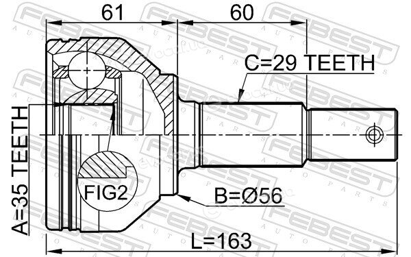 Febest 0210-J1020