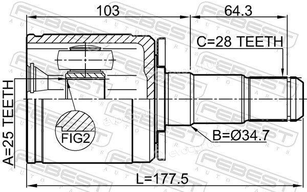 Febest 0411-PD4WLH