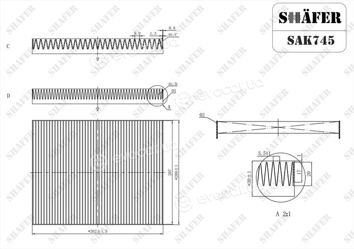 Shafer SAK745
