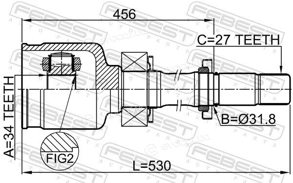 Febest 3511-NL32WDATRH