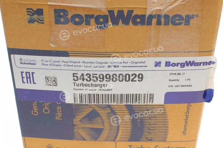 BorgWarner 5435 998 0029