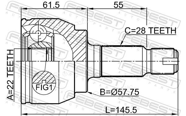 Febest 2910-FLIIR